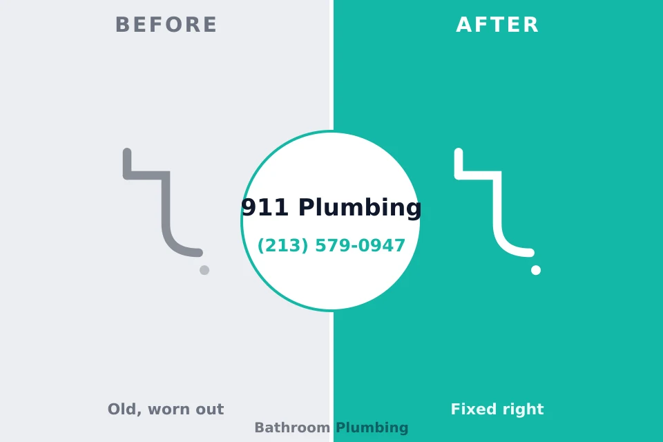 Before and after: plumbing repair Riverdale Park, MD